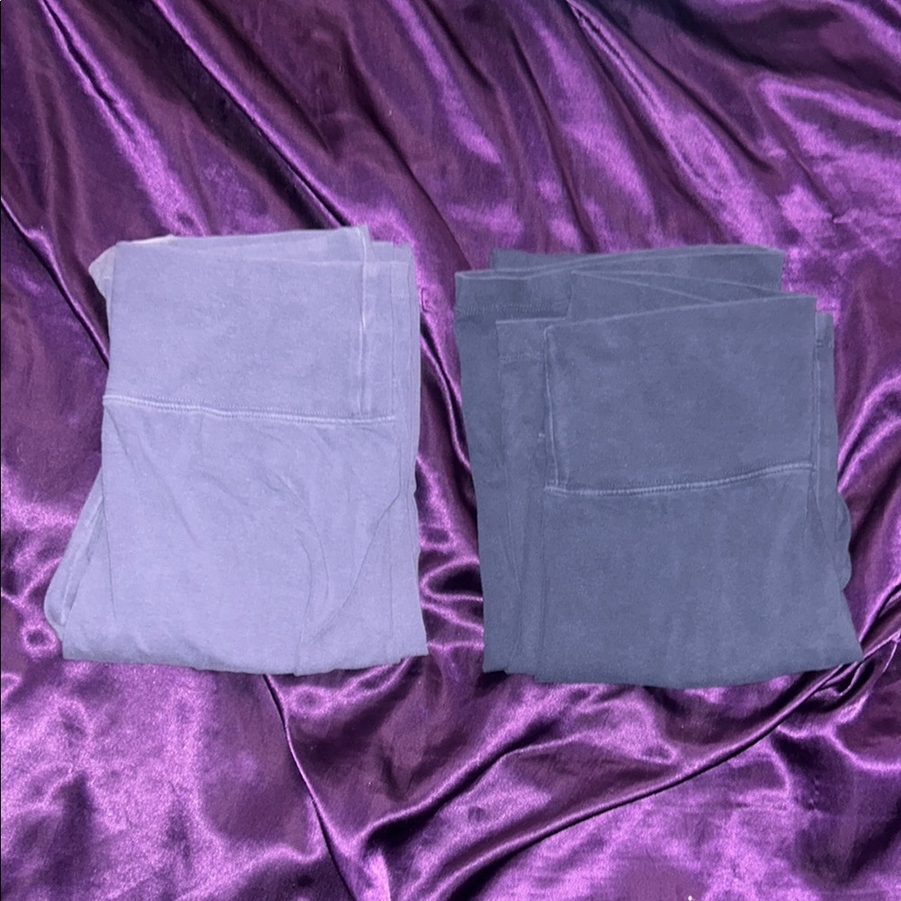 Brandy Melville Purple and Gray Leggings